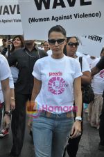 Neha Dhupia protest against Domestic voilence on Women in Bandra, Mumbai on 16th Feb 2010 (2).JPG